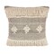 Laddha Home Designs 20" Brown and Black Diamond Over-Tufted Square Throw Pillow